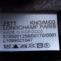 Pre Owned  Longchamp Black Leather Shop-it M Tote