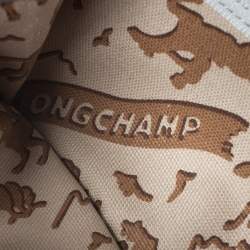 Pre Owned Longchamp Silver Textured Leather Continental Flap Wallet