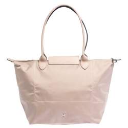 Longchamp Pink Nylon and Leather Le Pliage Tote
