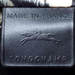 Pre Owned Longchamp Black Leather Amazone Shoulder Bag