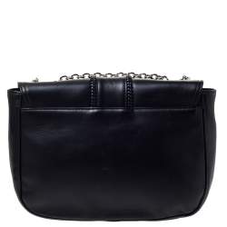 Pre Owned Longchamp Black Leather Amazone Shoulder Bag