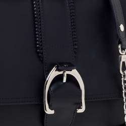 Pre Owned Longchamp Black Leather Amazone Shoulder Bag