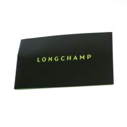Longchamp Black/Khaki Leather and Suede Le Pliage Heritage Top Handle Bag