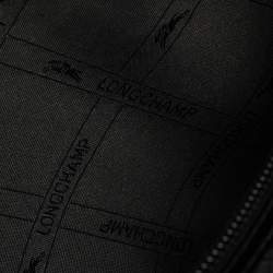 Pre Owned Longchamp Black Patent Leather Roseau Tote