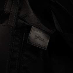 Longchamp Black/Multicolor Leather and Suede Medium Penelope Arty Tote