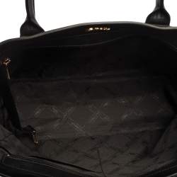 Longchamp Black/Multicolor Leather and Suede Medium Penelope Arty Tote