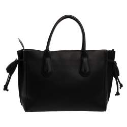Longchamp Black/Multicolor Leather and Suede Medium Penelope Arty Tote