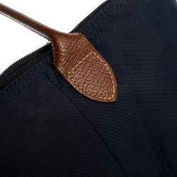 Pre Owned Longchamp Navy Blue Nylon Small Le Pliage Tote