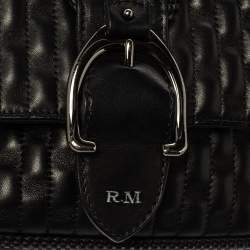 Pre Owned Longchamp Black Leather Amazone Shoulder Bag