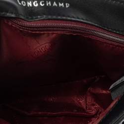 Pre Owned Longchamp Black Leather Amazone Shoulder Bag