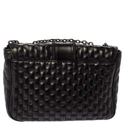 Pre Owned Longchamp Black Leather Amazone Shoulder Bag