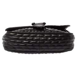 Pre Owned Longchamp Black Leather Amazone Shoulder Bag