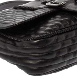 Pre Owned Longchamp Black Leather Amazone Shoulder Bag