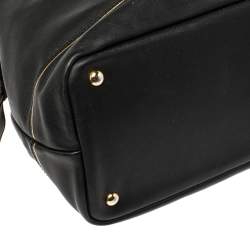 Pre Owned Longchamp Black Leather Legend Tote