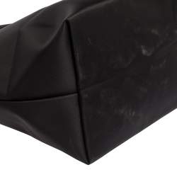 Pre Owned Longchamp Black Nylon and Leather Small Le Pliage Tote