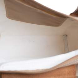 Pre Owned Longchamp Beige Nylon Mini Le Pliage Tote