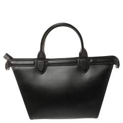 Pre Owned Longchamp Multicolor Leather and Canvas Le Pliage Heritage Tote