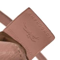 Pre Owned Longchamp Pink Leather Le Pliage Backpack