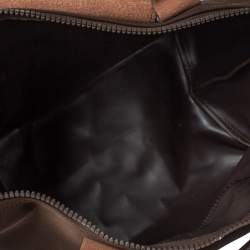 Longchamp Dark Brown Nylon Le Pliage Neon Tote