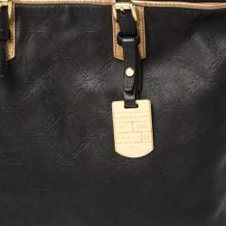 Pre Owned Longchamp Black Leather Tote
