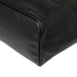 Pre Owned Longchamp Black Leather Tote