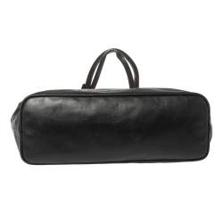 Pre Owned Longchamp Black Leather Tote