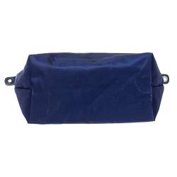 Pre Owned Longchamp Blue Nylon and Leather Le Pliage Neo Tote