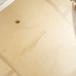 Pre Owned Longchamp White Nylon Mini Le Pliage Tote