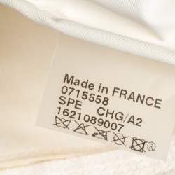 Pre Owned Longchamp White Nylon Mini Le Pliage Tote