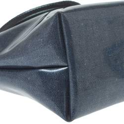 Pre Owned Longchamp Blue PVC Mini Le Pliage Tote