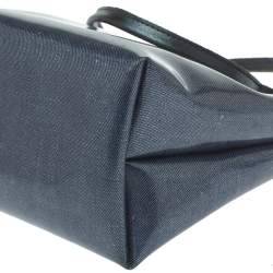 Pre Owned Longchamp Blue PVC Mini Le Pliage Tote