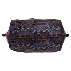 Longchamp Multicolor Print Nylon and Leather Le Pliage Tote