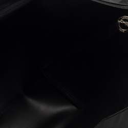 Pre Owned Longchamp Black Nylon and Leather Small Le Pliage Tote
