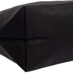 Pre Owned Longchamp Black Nylon and Leather Small Le Pliage Tote