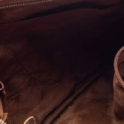 Pre Owned Longchamp Brown Leather Le Foulonne Crossbody Bag