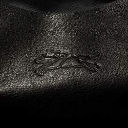 Pre Owned Longchamp Pink Leather Front Zip Duffel Bag