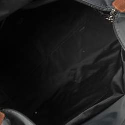 Pre Owned Longchamp Dark Grey/Brown Nylon Le Pliage Expandable Travel Bag