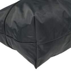 Pre Owned Longchamp Dark Grey/Brown Nylon Le Pliage Expandable Travel Bag