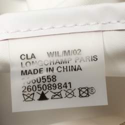 Pre Owned Longchamp Beige/Brown Nylon Mini Le Pliage Tote