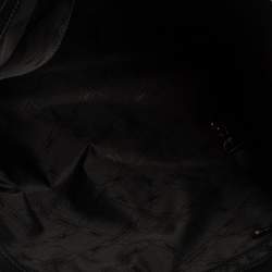 Pre Owned Longchamp Black/Multicolor Leather and Suede Medium Penelope Arty Tote