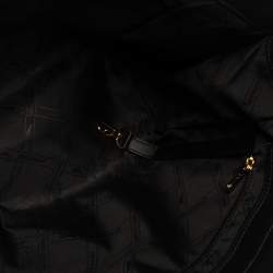 Pre Owned Longchamp Black/Multicolor Leather and Suede Medium Penelope Arty Tote