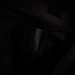 Pre Owned Longchamp Black/Multicolor Leather and Suede Medium Penelope Arty Tote