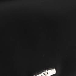 Longchamp Black Glossy Leather Roseau Continental Wallet