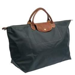 Longchamp Blue Nylon Large Le Pliage Travel Bag