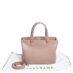 Pre Owned Longchamp Beige Leather Le Foulonne Tote