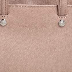 Pre Owned Longchamp Beige Leather Le Foulonne Tote