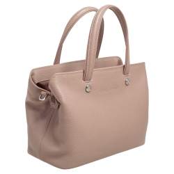 Pre Owned Longchamp Beige Leather Le Foulonne Tote