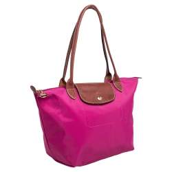Longchamp Pink Nylon and Leather Le Pliage Tote