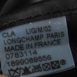 Longchamp Navy Blue Nylon and Leather Le Pliage Tote