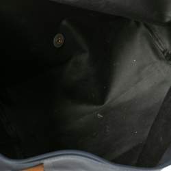 Longchamp Navy Blue Nylon and Leather Le Pliage Tote